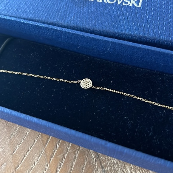 Black Died Diamond / 14k Gold (Solitaire Chain Bracelet) - Picture 6 of 6